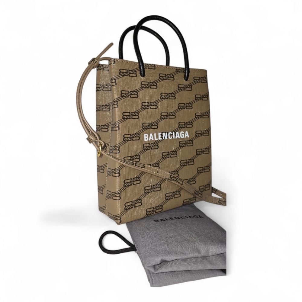 Balenciaga BB Monogram Tote Bag